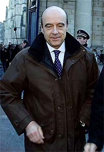 Former French Prime Minister Alain Juppe arrives in Bordeaux's city council