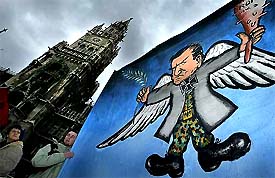 Demonstrators protest against the 40th Conference on Security Policy in Munich 