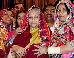 Delhi Chief Minister Sheila Dikshit at Akhil Bharat Banjara Sewa Sangh convention in New Delhi on Sunday.