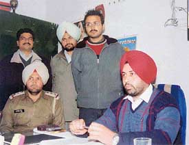 Sunil, alias Laddi, who was arrested by Division Number 3 police station in connection with an industrialist�s murder