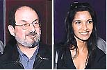 Salman Rushdie and Padma Lakshmi 