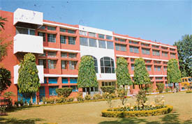 A view of the school building