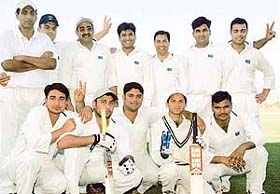 HFCL cricket team that won the CRY Cadence Cricket Tournament that concluded at the Sector 3 sports complex, Chandigarh