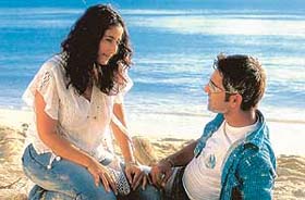 Manisha Koirala and Karan Nath in "Tum"