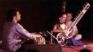 Anoushka Shankar, daughter of sitar maestro Pandit Ravi Shankar, performs to raise funds for helping captive animals