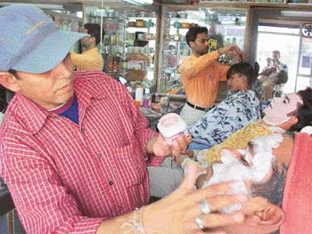 In Patiala, young men go in for regular facials and hair treatment.