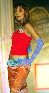  model presents Anshu Arora Sen's creation