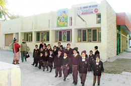 A view of St Thomas  School, Sector 18, Chandigarh.