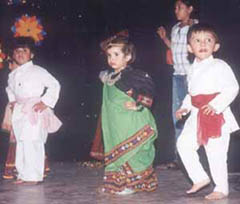 Children of First Step Pre-Nursery School during their annual function.