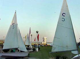 Finishing touches being given at Chandigarh�s Sukhna Lake, venue for the 24th Senior National Rowing Championship