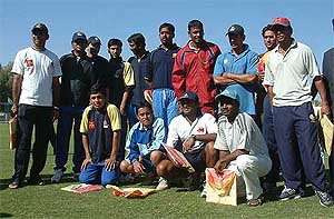 Victorious East Zone team after beating England in the four-day Duleep Trophy match at Gandhi Ground in Amritsar