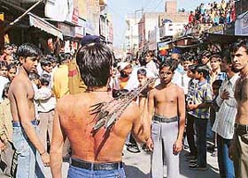 A Tazia procession to mark Muharram in Chandigarh