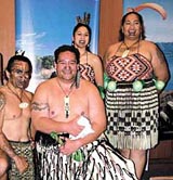 Dancers from New Zealand at the inauguration of Kiwi Link India 2004 in the Capital on Wednesday.