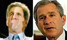 John Kerry and George W. Bush