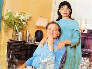 Shared laughter and common interests: Pamela Rooks with Richard Holkar