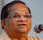 Dr K.N. Shankara, Director, Space Application Centre, ISRO, Ahmedabad, delivers a lecture in Chandigarh