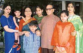 M.L. Koser and his family poses after announcing Koser Gharana at a press conference in Sector 35, Chandigarh