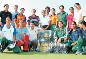 The Northern Railway team that won the All-India MPS Grewal Memorial Tournament in Ludhiana