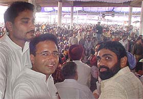 Randeep Singh Surjewala, President , All-India Youth Congress, at a youth chetna rally in Moga