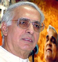 Former Congress leader V C Shukla, who has formally joined the BJP, at the party�s headquarters 