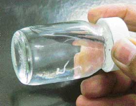 A one-inch-long worm was reportedly found in tap water at the residence of Mr D.N. Dhiman, a resident of the PEC campus, Chandigarh, on Sunday. A worm was also reportedly found in the tap water 15 days ago