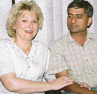 Ruta Singh (left) and Deepak Singh