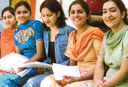 Toppers of Panjab University courses with their certificates after the annual prize distribution function organised by the Alumni Association at the Physics Auditorium on the campus on Thursday.