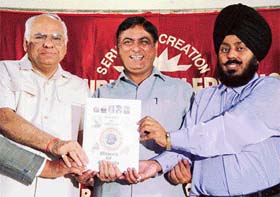 Punjab and Haryana High Court Chief Justice B.K. Roy releases a book on the history of Ambala in Ambala