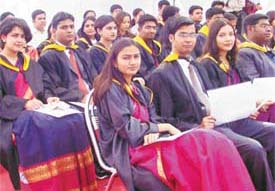 Medical students with their degrees during the CMCH annual convocation