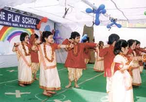 Kids of The Play School presenting a cultural show.