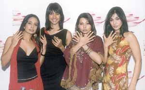 Suchita Pillai, Nethra Raghuraman, Ananya Dutt and Anupama Verma at the launch of VLCC Nail Studio.