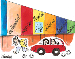 Eateries in Sector 35 are the hot spots on the new geri route.