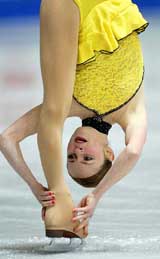 Sasha Cohen from the U.S. performs in the Ladies' Short Program