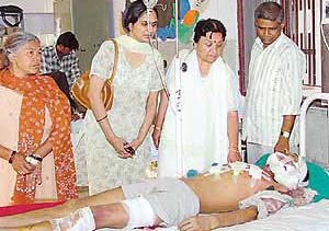 Seriously injured Charan Das struggles for life in General Hospital, Sector 6, Panchkula
