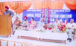 The annual Prize distribution function at Saheed Bhagat Singh College.