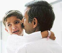 Parvez Iqbal with his father