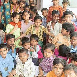 Destitute children from the city gathered at the Mauli Jagran centre of the YTTS on Tuesday to remember Vineet Khanna