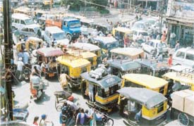 Traffic chaos in Ludhiana has become a regular feature in the absence