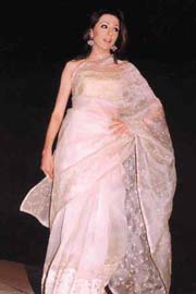 White sari from Nazneen