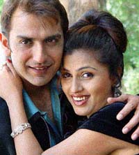 Dhananjay Chauhan and Aarti Puri pose during the release of a music album at the Chandigarh Press Club, Sector 27, on Monday.