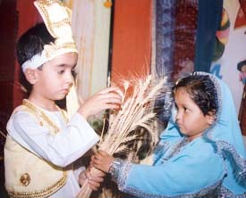 Tiny tots of Swiss International Public School, Ludhiana, celebrate Baisakhi