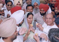 Ladoos galore for Congress candidate Preneet Kaur after she opened her central election office