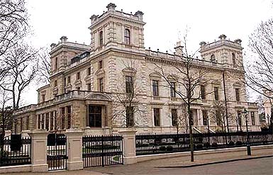 The world�s most expensive house, located in Kensington Palace Gardens in West London