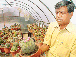 Ramji Lal shows off his labour of love.