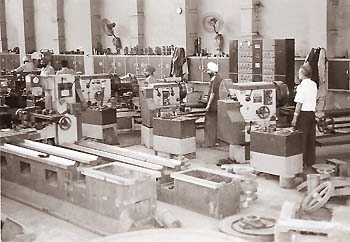 Facing the heat, workers at a manufacturing unit in Batala