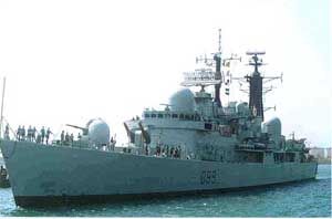 HMS Exeter a guided missile destroyer
