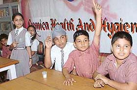 Students take part in Cremica Health Quiz at S.D. Public School, Sector 32, Chandigarh