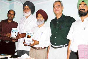 A collection of poems, "Beyond Waters", that was released in Ludhiana. 