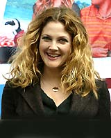 US actress Drew Barrymore poses for photographers in Madrid on Wednesday