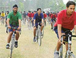 Cycling is a lower body exercise, strengthens thighs, legs and cardiovascular system